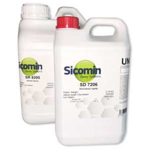 Résine époxy SR 8200 1 Kg + Durcisseur rapide SD 7206 0,37 Kg