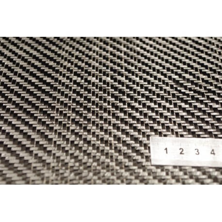 Carbon fibre HR 6 K AS4 Twill 2/2 280 g/m² width 120 cm