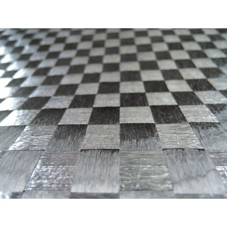 DYF 15 160P Dynanotex Aluminisé Taffetas Carbone 160 g/m² en 100 cm large