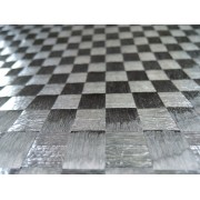 DYF 15 160T Dynanotex Aluminum Twill Carbon 160 g/m² width 100 cm 