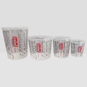 Measuring mixing cup