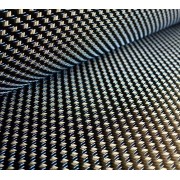 GGCu 300T Sergé Carbone Cuivre Bleu 300 g/m² en 100 cm de large