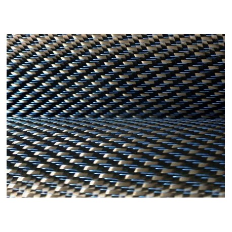 GGCu 300T Sergé Carbone Cuivre Bleu 300 g/m² en 100 cm de large