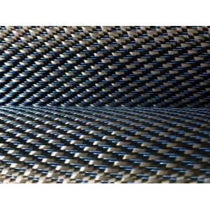 GGCu 300T Sergé Carbone Cuivre Bleu 300 g/m² en 100 cm de large