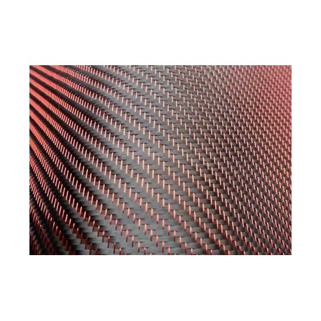 GGCu 300T Sergé Carbone Cuivre Rouge 300 g/m² en 100 cm de large