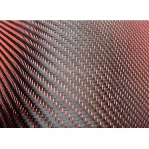 GGCu 300T Sergé Carbone Cuivre Rouge 300 g/m² en 100 cm de large