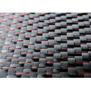 GDC 210T Twill Carbon Red Polyester 210 g/m² width 100 cm 