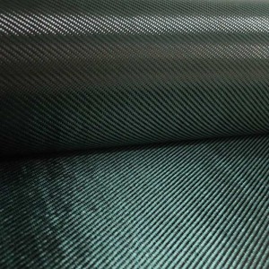 GDC 210T Sergé Carbone Vert Polyester 210 g/m² en 100 cm de large