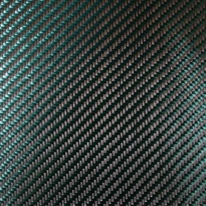 GDC 210T Sergé Carbone Vert Polyester 210 g/m² en 100 cm de large