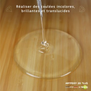 ARTPOXY 20 PLUS - Résine époxy pour coulée de moyenne épaisseur 2 cm