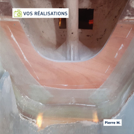 Biaxial de verre E Bx450  - En bande découpées