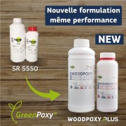 Résine époxy SR 5550 1,16 Kg + 3 x  Durcisseur lent SD 5503 0,34 Kg