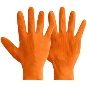 Gant nitrile Noir/Orange