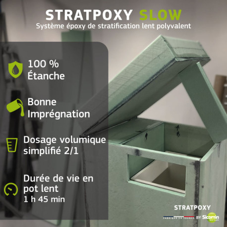 Résine époxy GreenCast 160 + Durcisseur très lent SD 7160