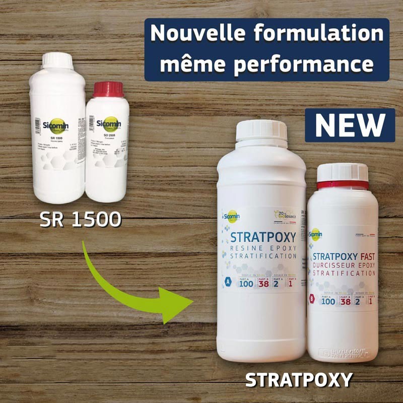 Résines époxy SR 1500 + Durcisseur lent SD 2503