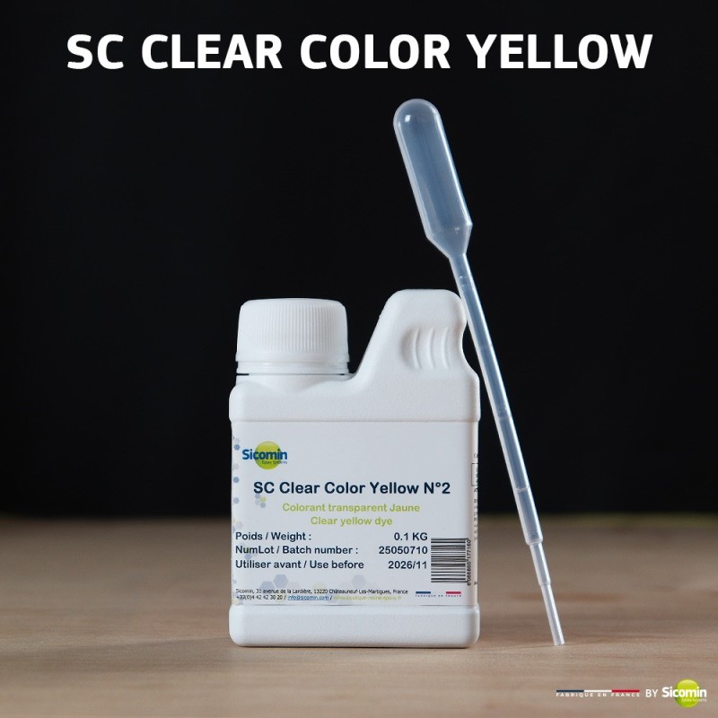 SC Clear color Yellow no1 in 0.1kg + 5ml pipette