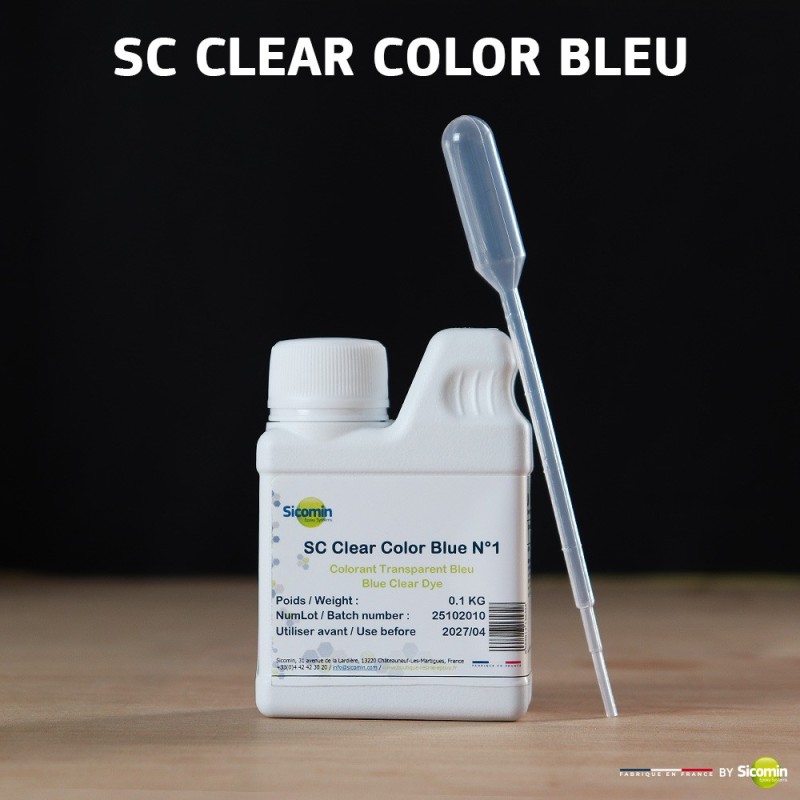SC Clear Color Bleu N°1 en 0.1kg + pipette 3,1ml