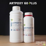 Kit 1 kg - ARTPOXY 60 PLUS - Résine époxy pour coulée de forte épaisseur 6 cm