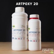 Artpox 20 - Résine époxy biosourcée pour coulée jusqu'à 2cm