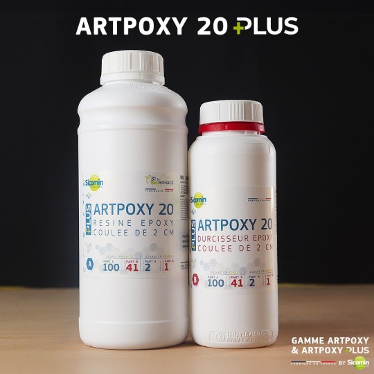 Artpox 20 PLUS - Bio-Based Epoxy Resin for Casting Up to 2 cm, High Durability
