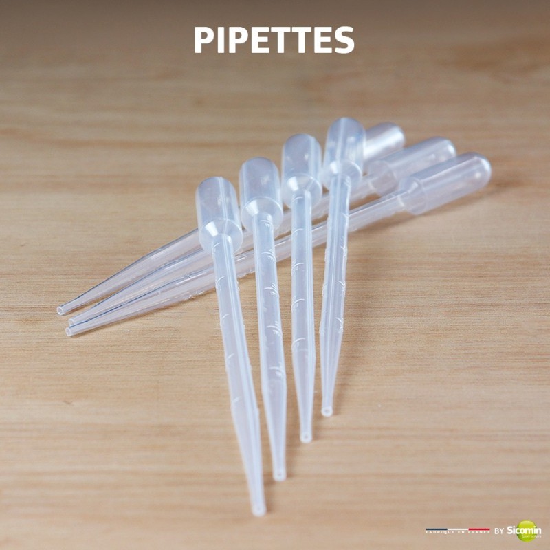 10 Graduated Pipettes – 3.1 ml, 15.4 cm for SC Clear Color