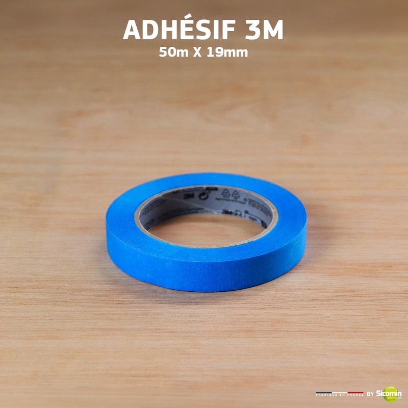 Adhesive 3M Blue 50m x 19mm (long lasting)