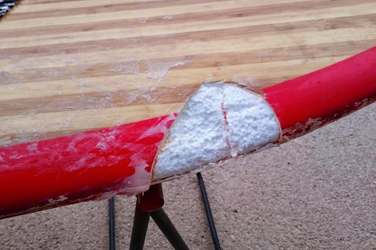 Réparation du rail d'une planche ou surf Boutique résine époxy