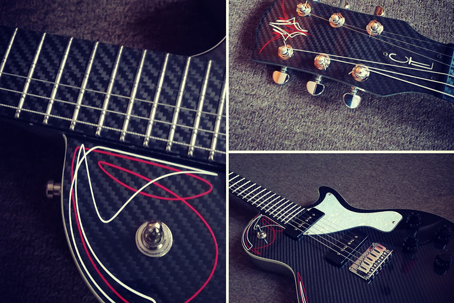 Guitars made of carbon fiber