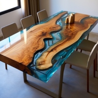 Comment la résine époxy contribue à la durabilité et à l'esthétique des meubles Boutique résine époxy