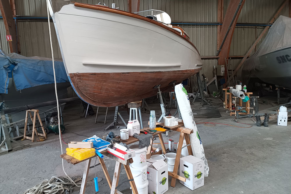 Repairing a Boat with Epoxy Resin