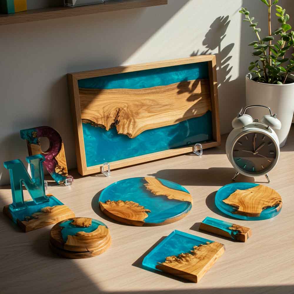 5 idées déco faciles à faire avec de la résine et du bois ! Boutique résine époxy