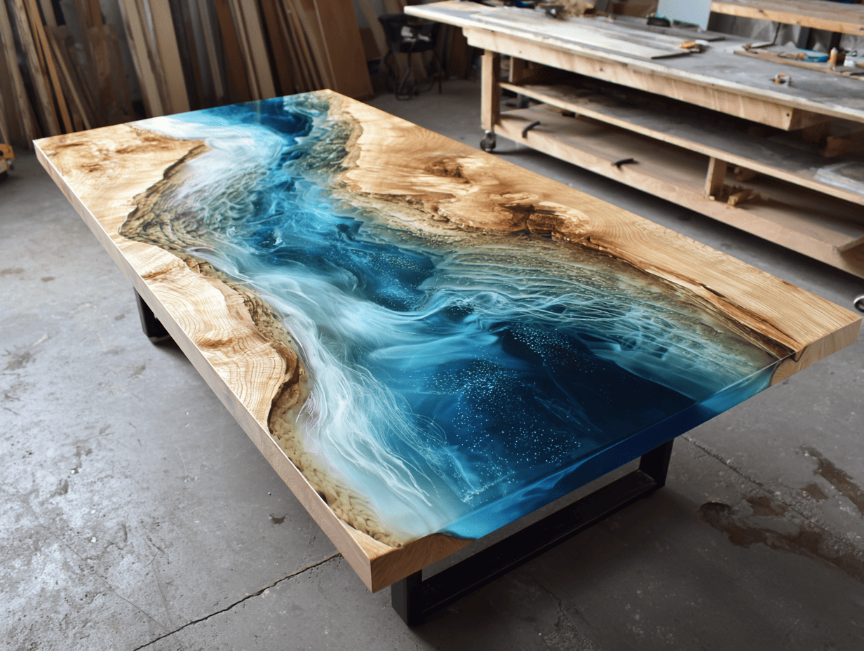 Woodworking and epoxy resin: optimizing your creations for sale